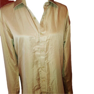 Adrienne Vittadini Dress Button Shirt M